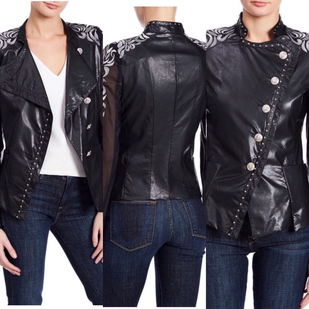 Black and Sliver Jacket.